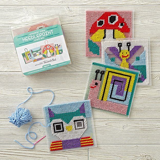 Hand-painted needlepoint canvases